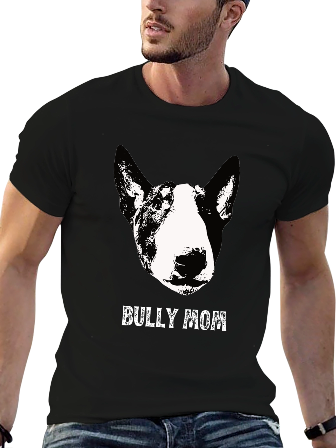 Bully Mom Graphic T-Shirt - Black Cotton Tee