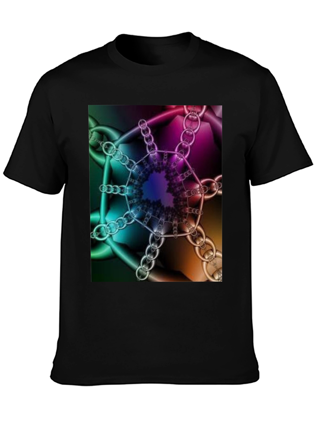 Abstract Chains T-Shirt - Unique Design