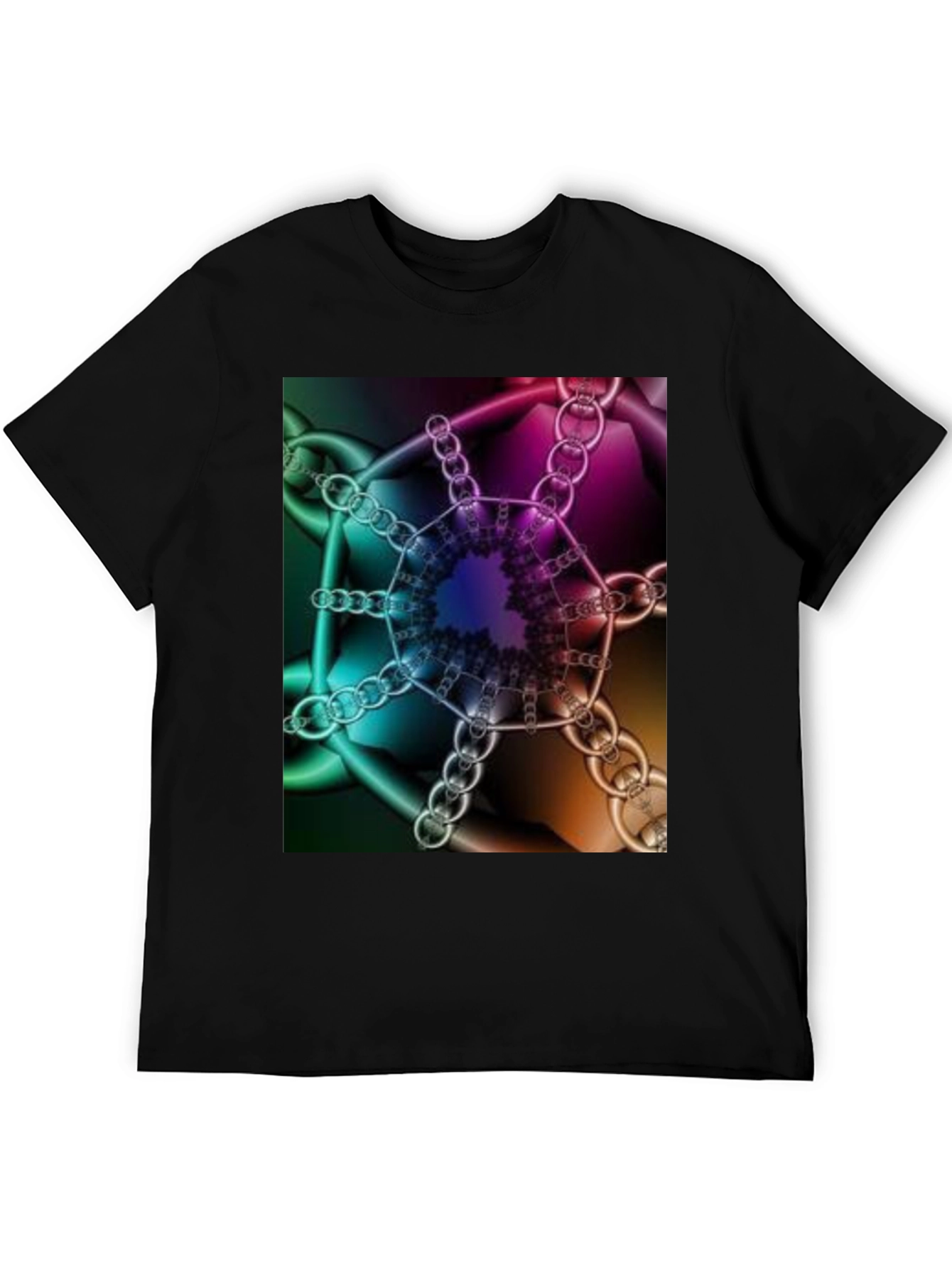 Abstract Chains T-Shirt - Unique Design