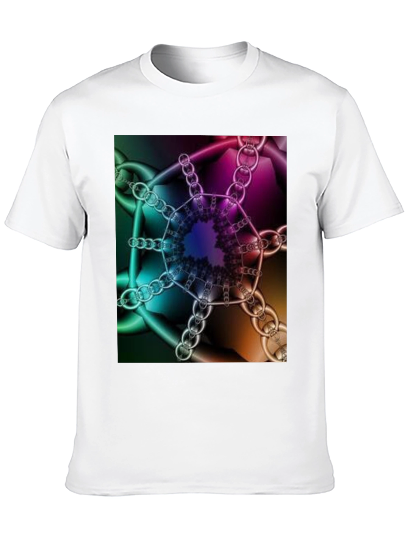Abstract Chains T-Shirt - Unique Design