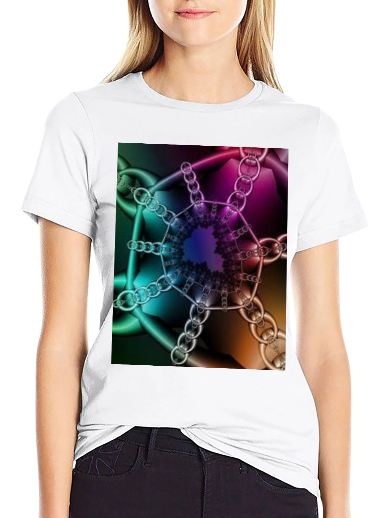 Abstract Chains T-Shirt - Unique Design