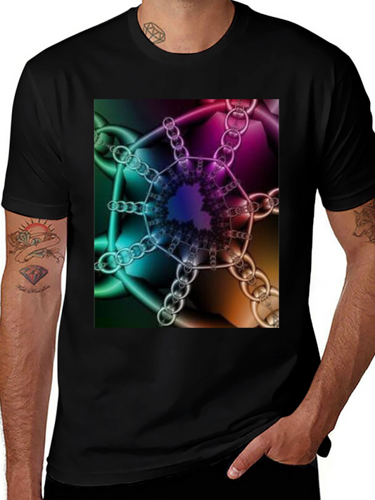Abstract Chains T-Shirt - Unique Design