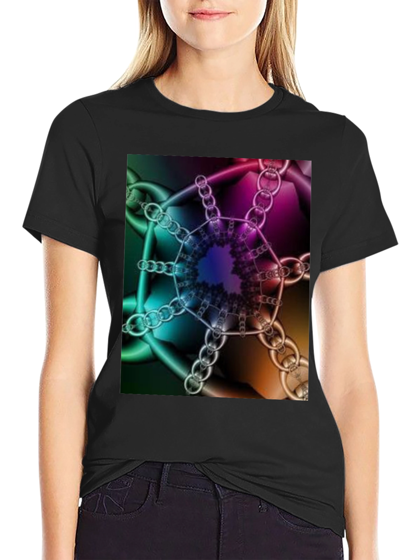 Abstract Chains T-Shirt - Unique Design