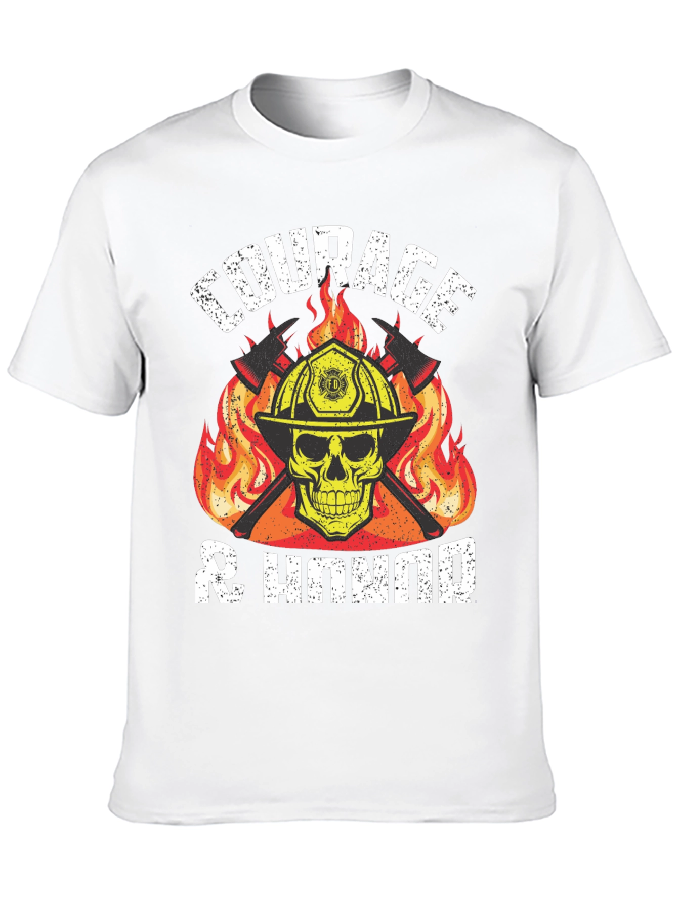 Courage & Honor Firefighter Graphic T-Shirt