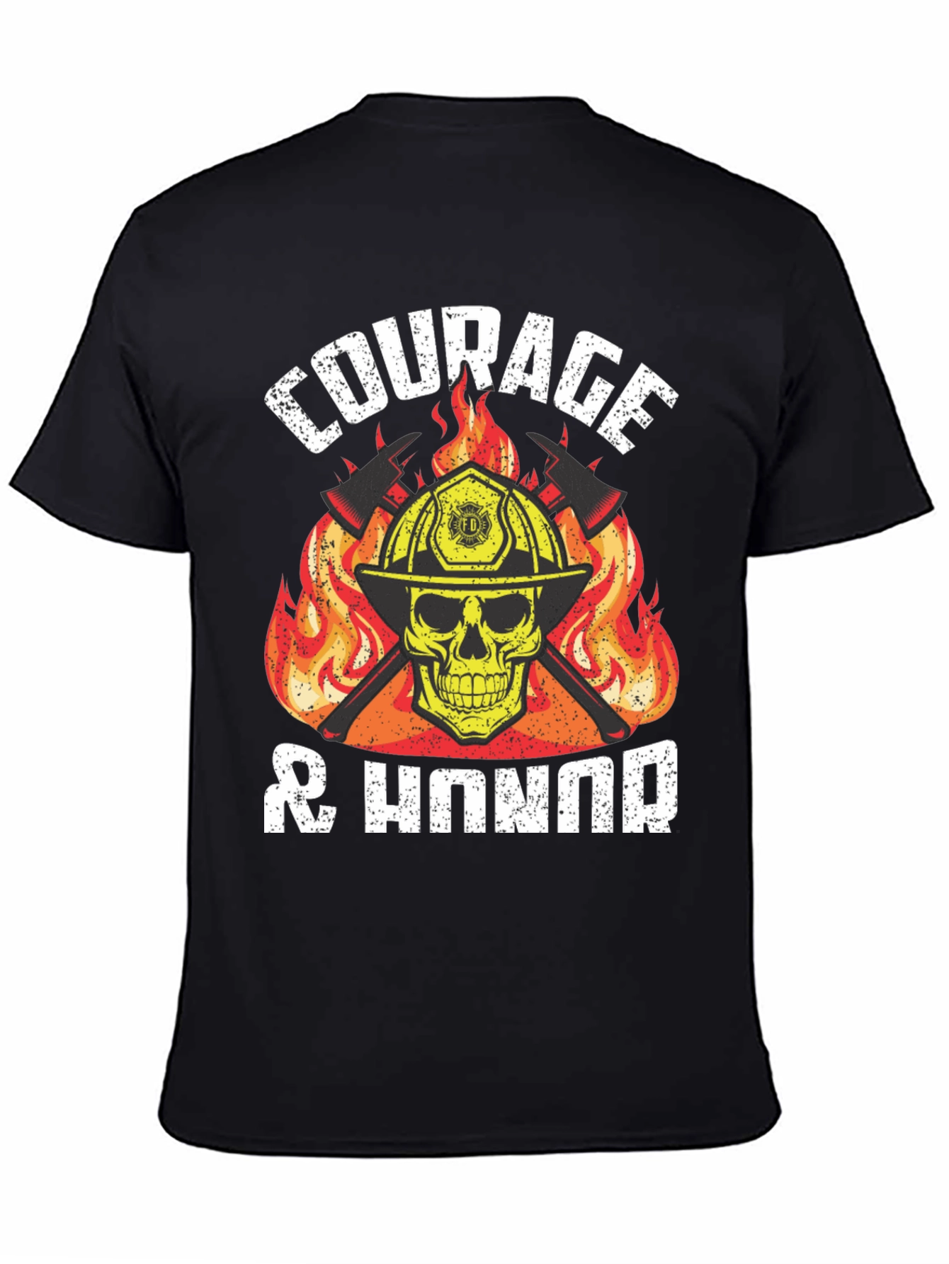 Courage & Honor Firefighter Graphic T-Shirt