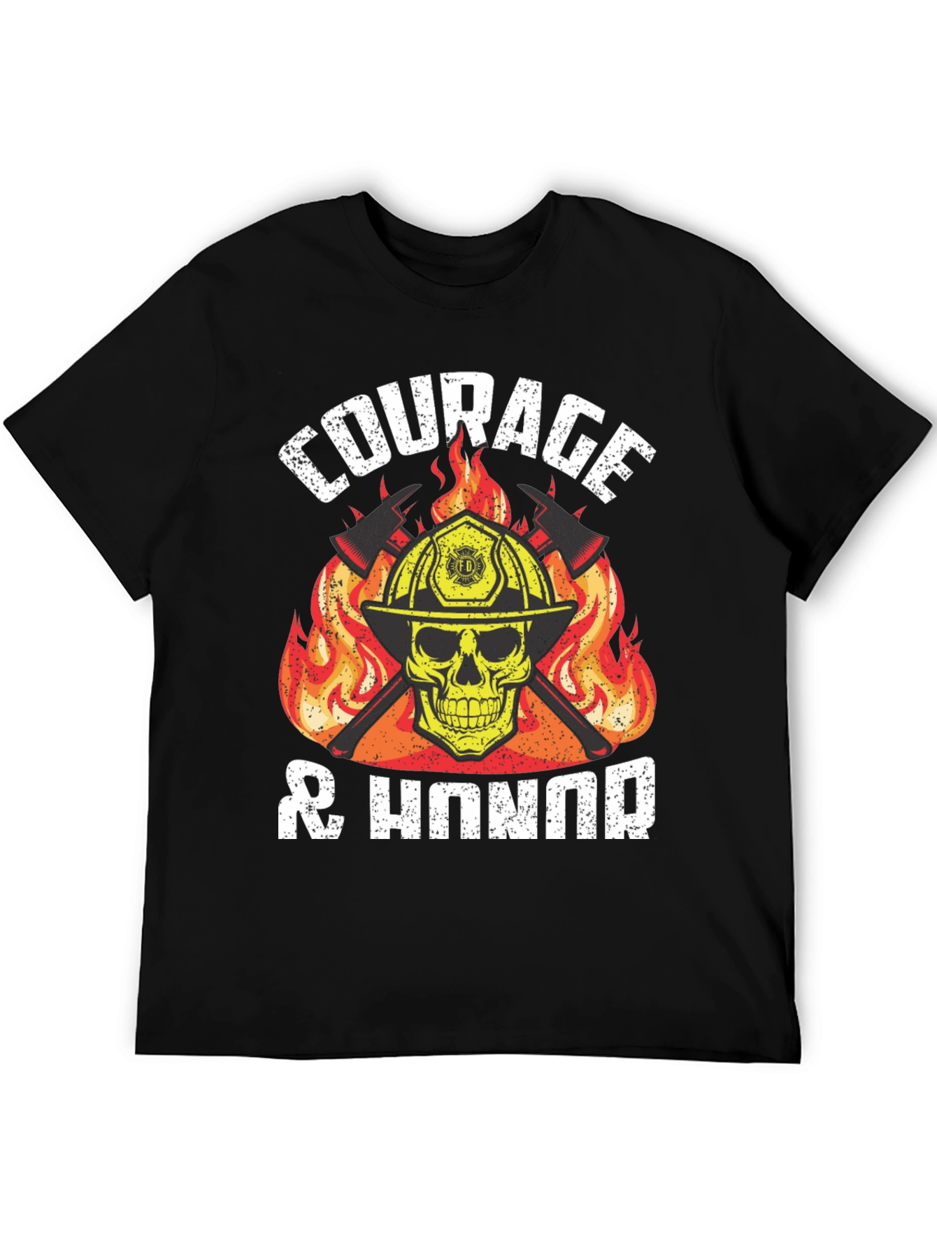 Courage & Honor Firefighter Graphic T-Shirt