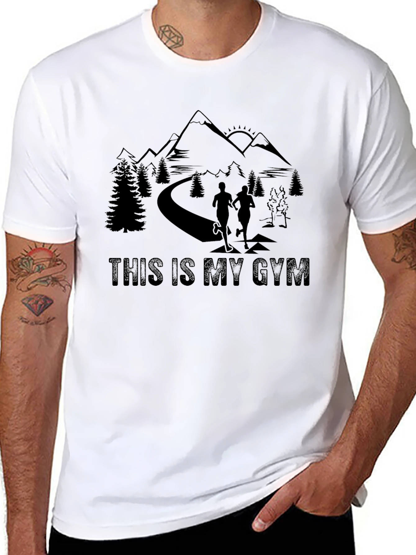 This is My Gym Mountain Trail Running T-Shirt