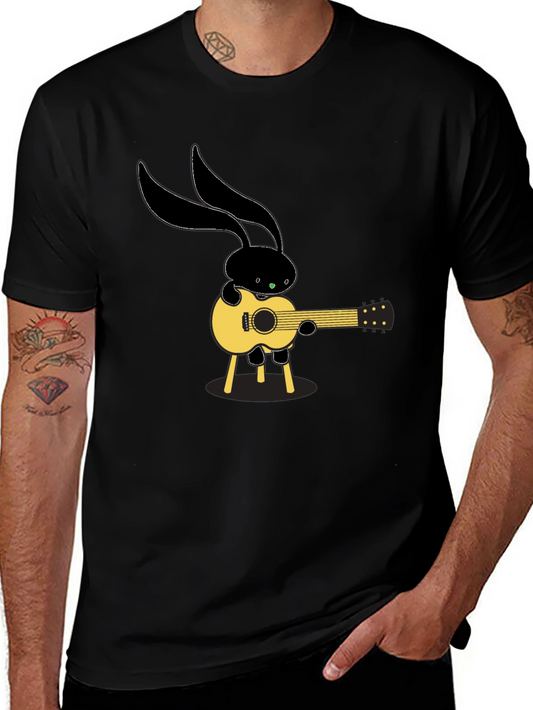 Black Bunny Guitarist T-Shirt