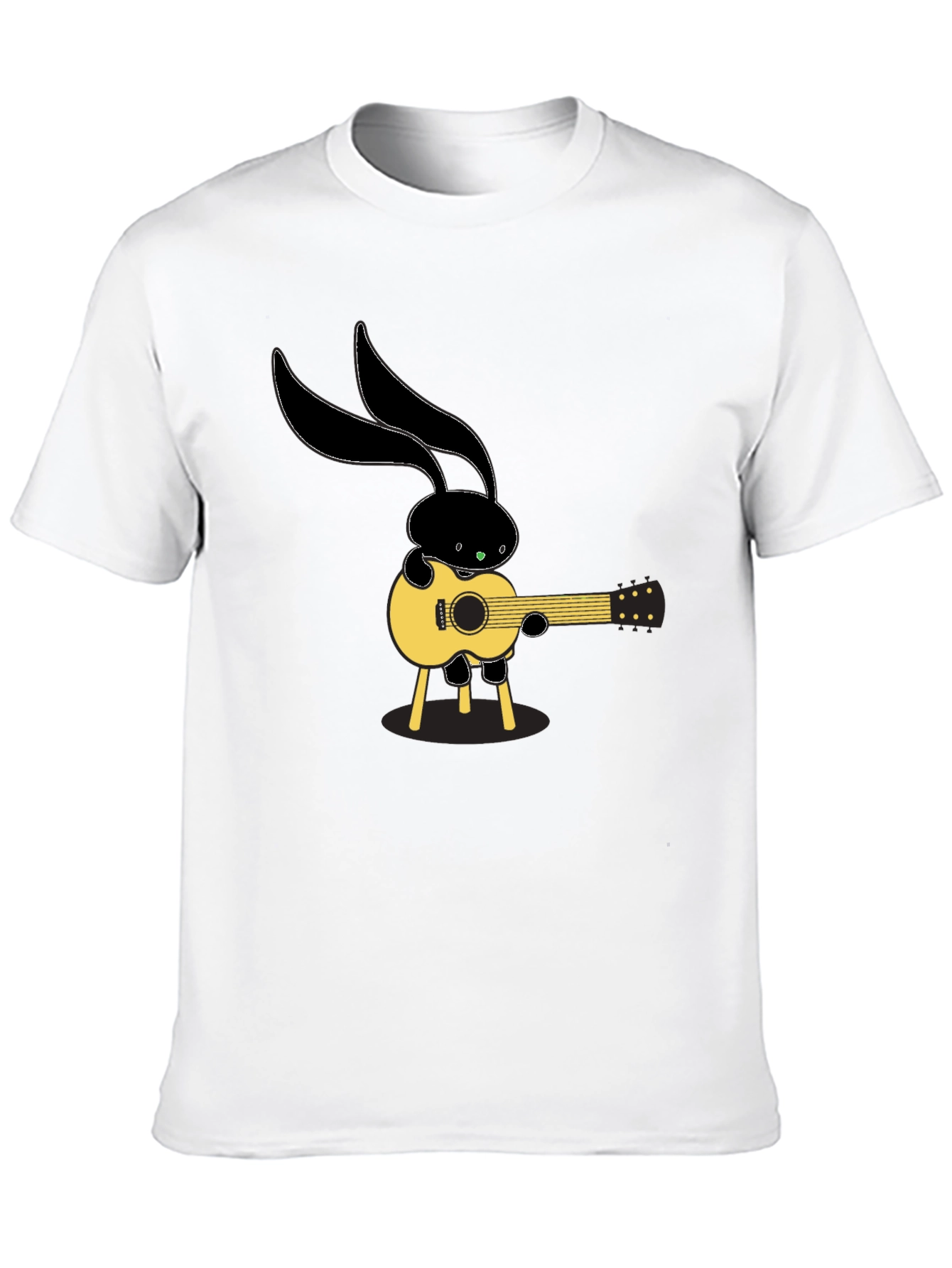 Black Bunny Guitarist T-Shirt