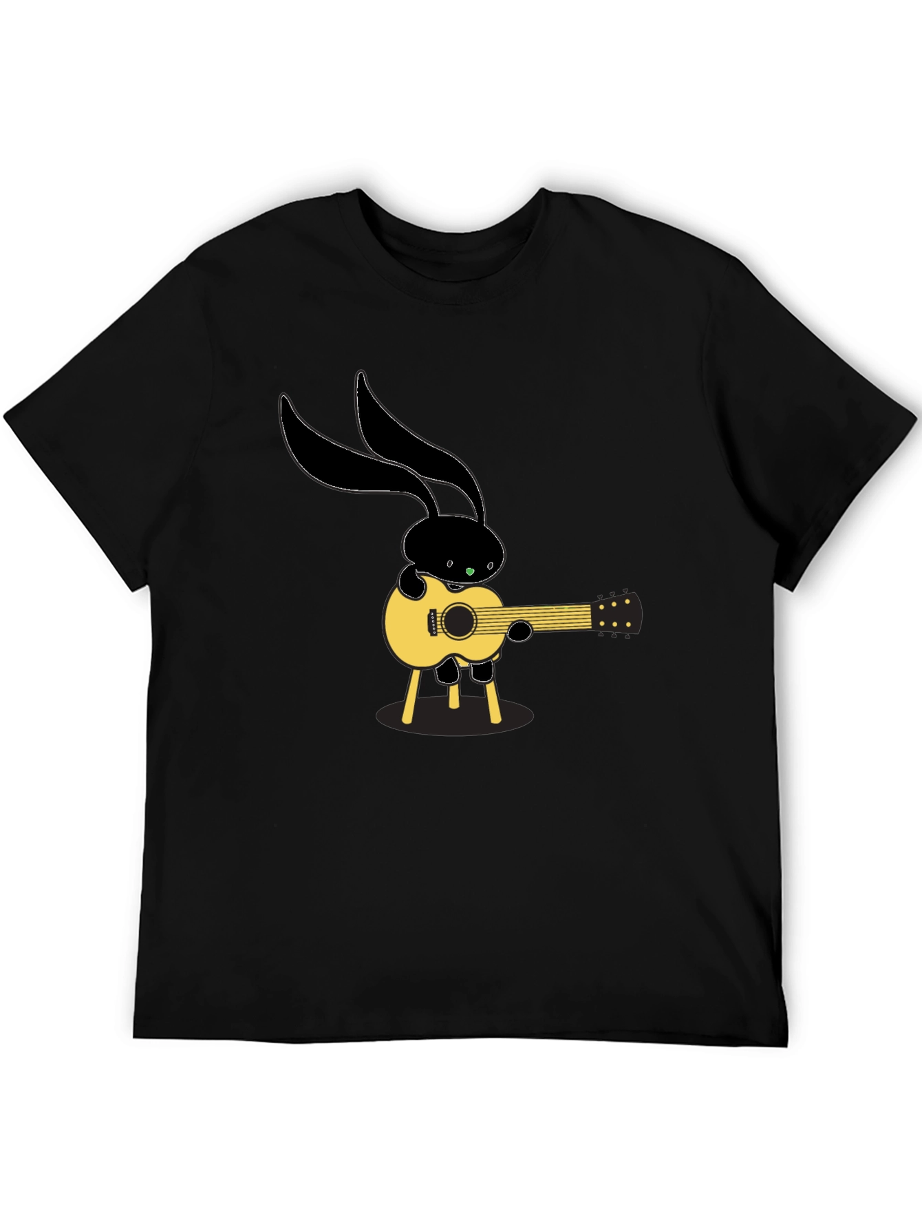 Black Bunny Guitarist T-Shirt