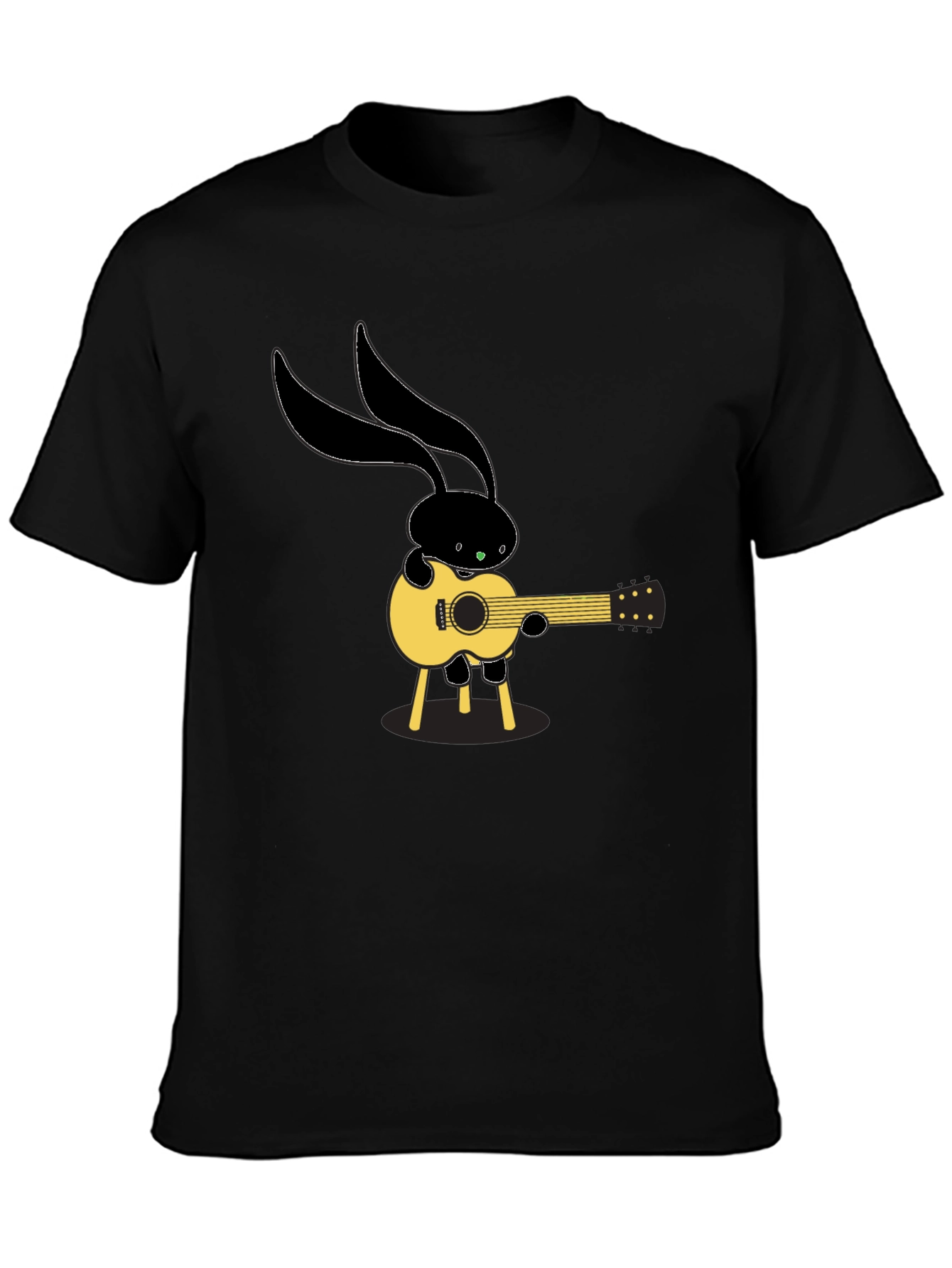 Black Bunny Guitarist T-Shirt