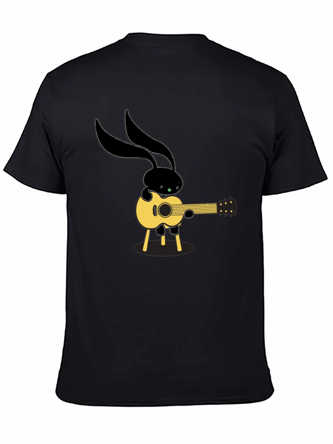 Black Bunny Guitarist T-Shirt