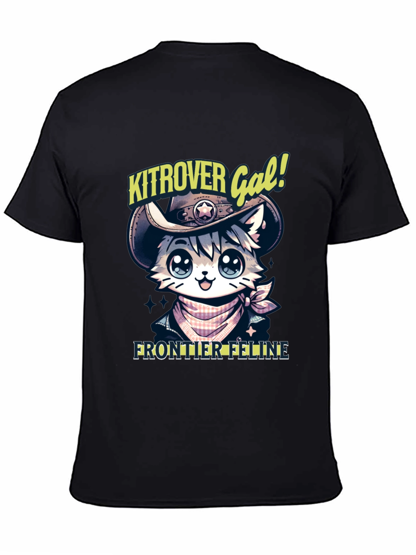 Kitrover Gal Frontier Feline T-Shirt