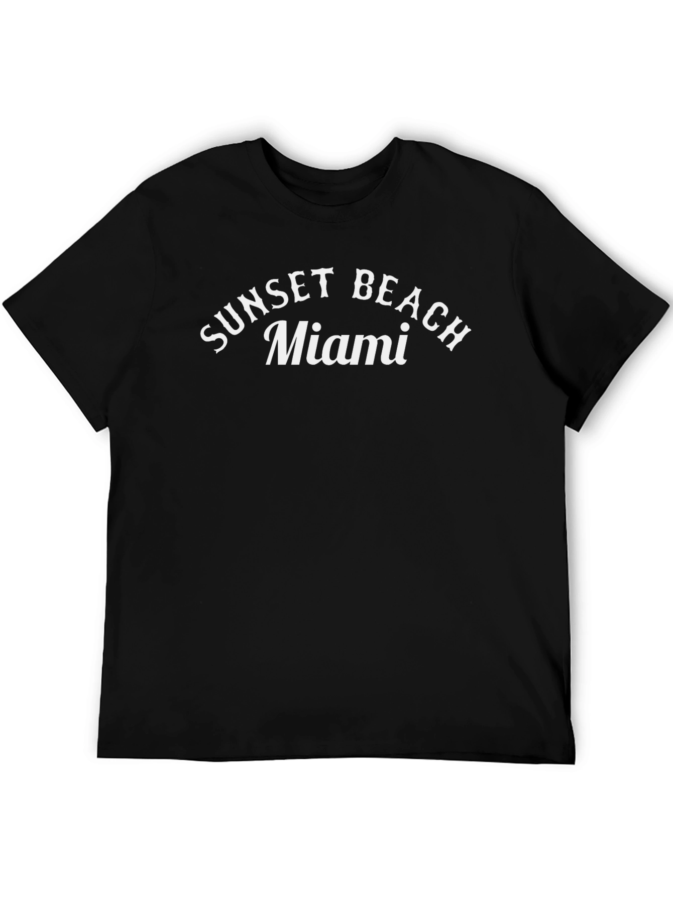 Sunset Beach Miami T-Shirt - Retro Graphic Tee