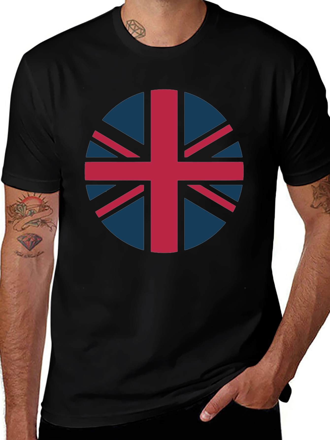 Union Jack Graphic Tee - Retro UK Flag