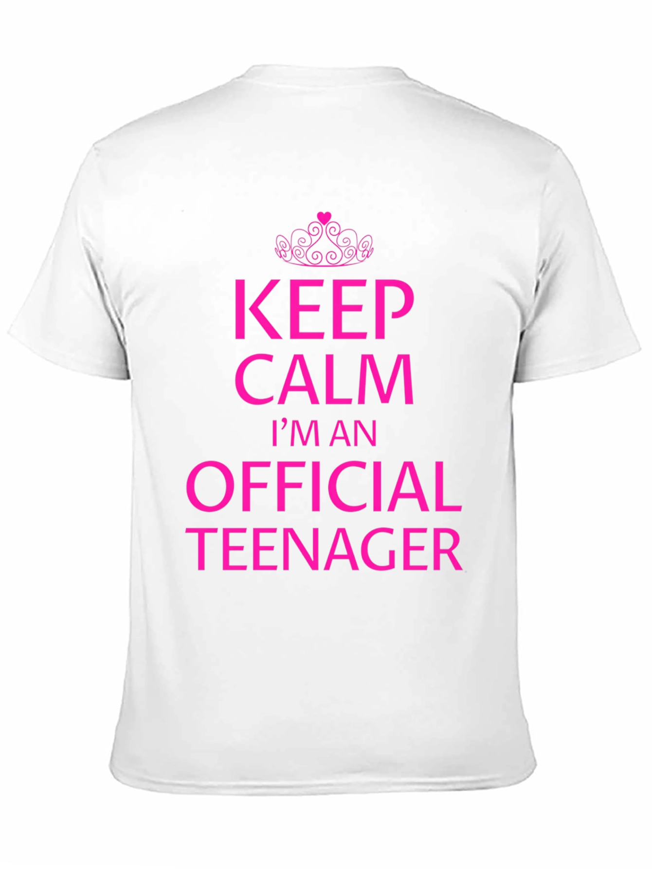 Keep Calm Official Teenager Black T-Shirt