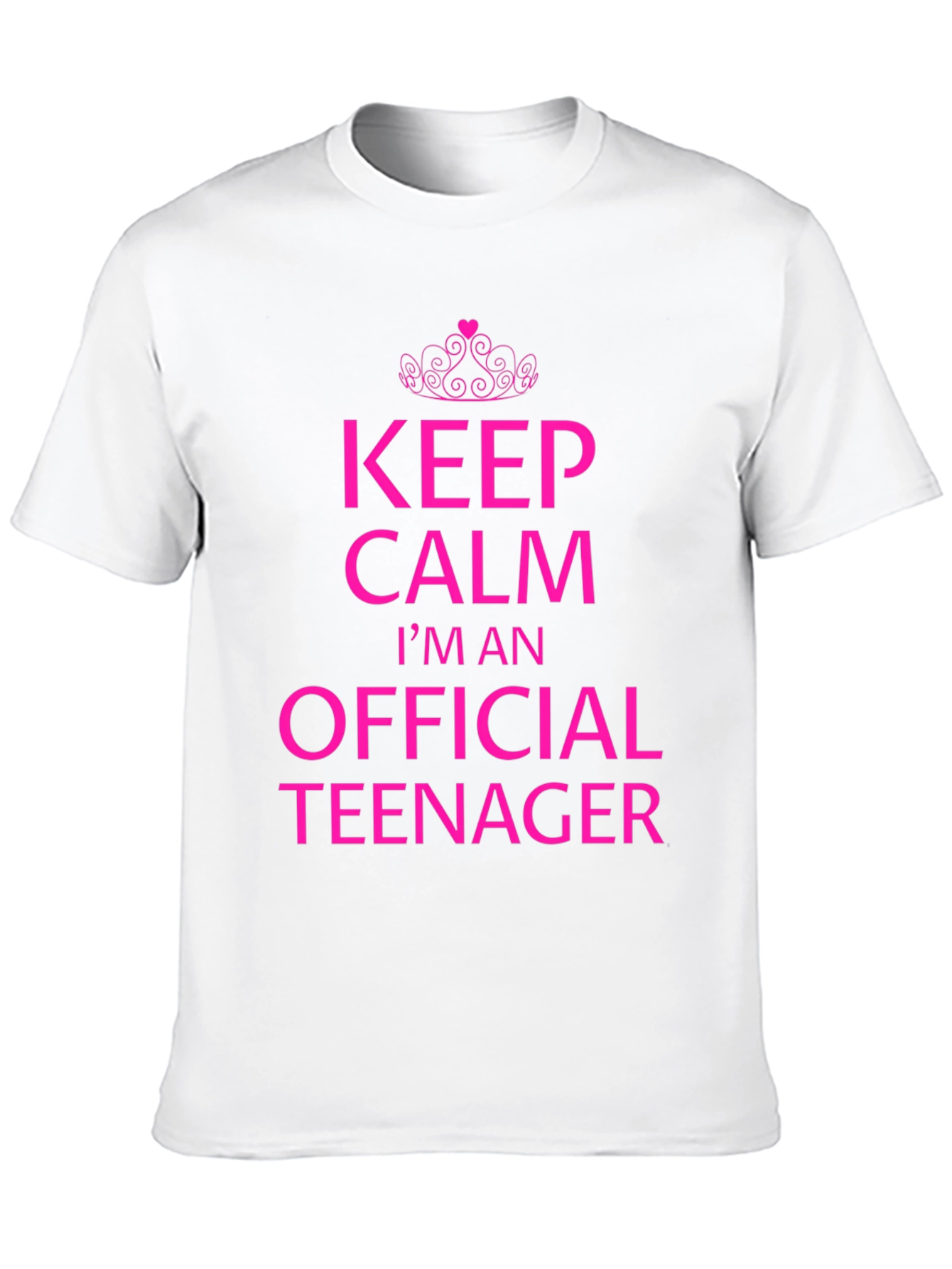 Keep Calm Official Teenager Black T-Shirt