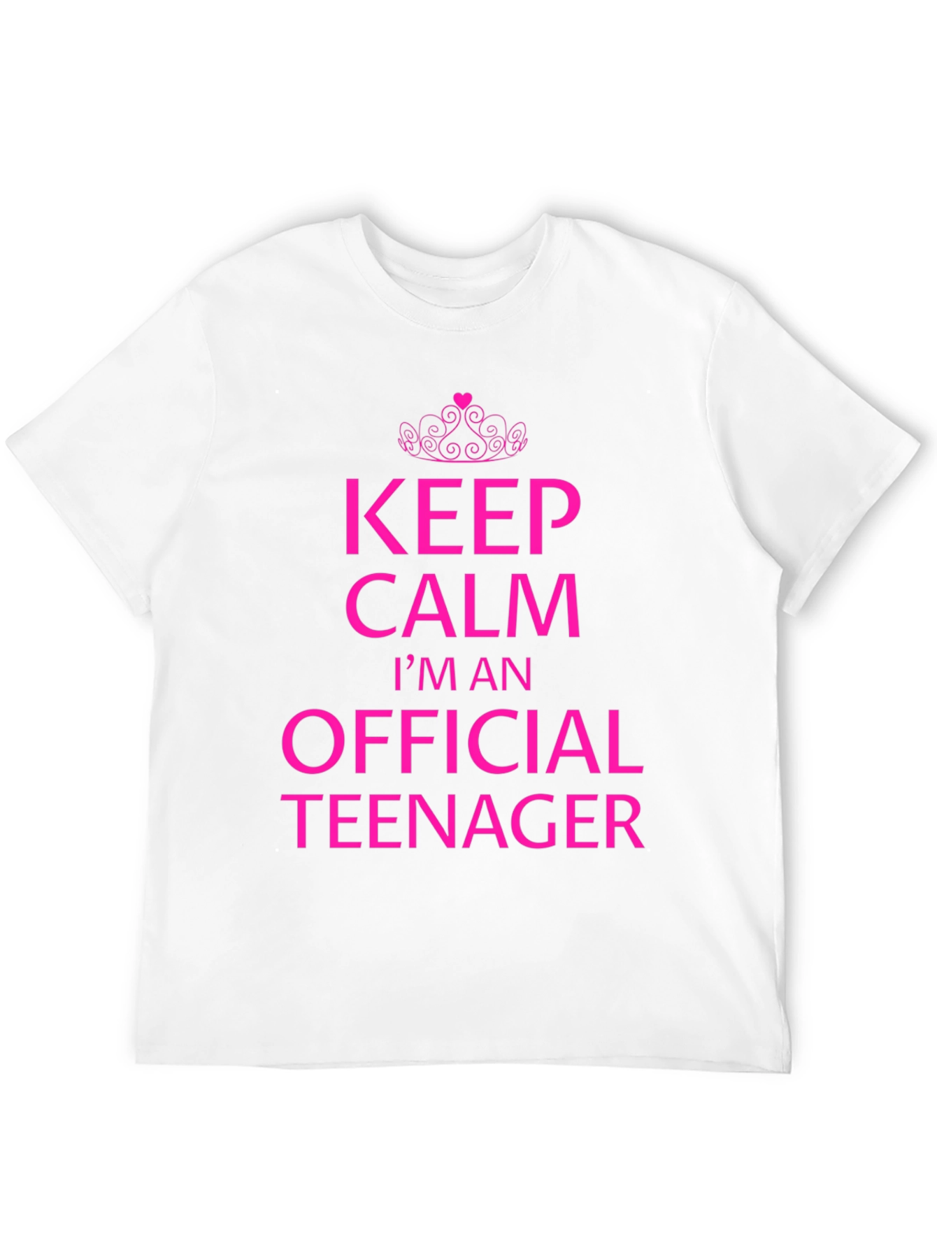 Keep Calm Official Teenager Black T-Shirt