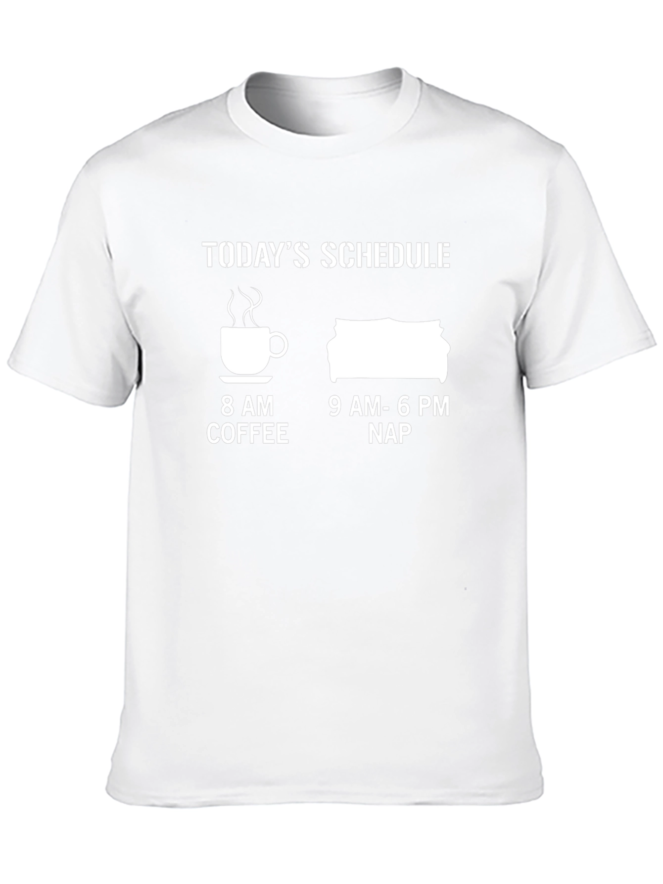 Funny Schedule T-Shirt - Coffee and Nap