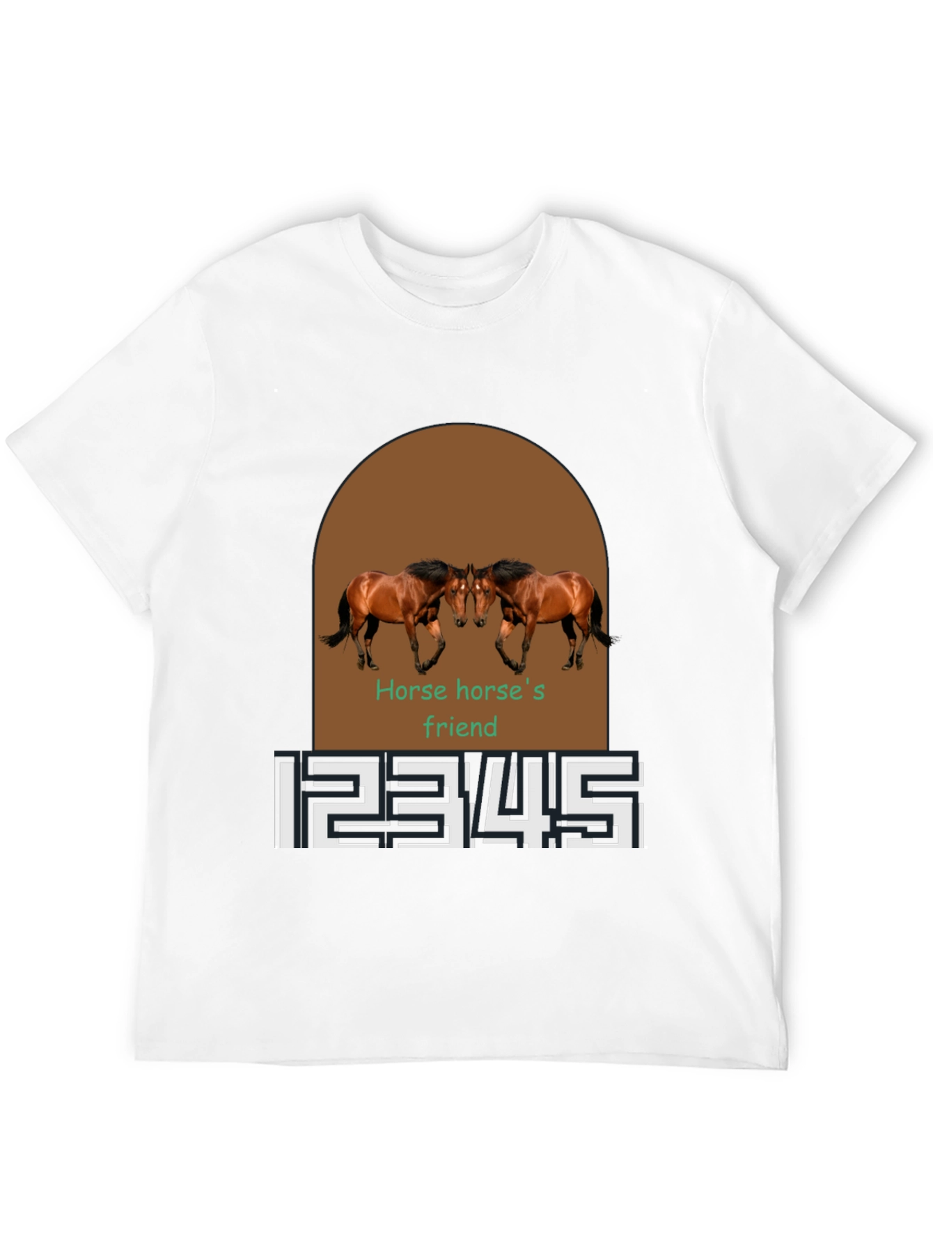 Horse Friend Graphic Tee - Black