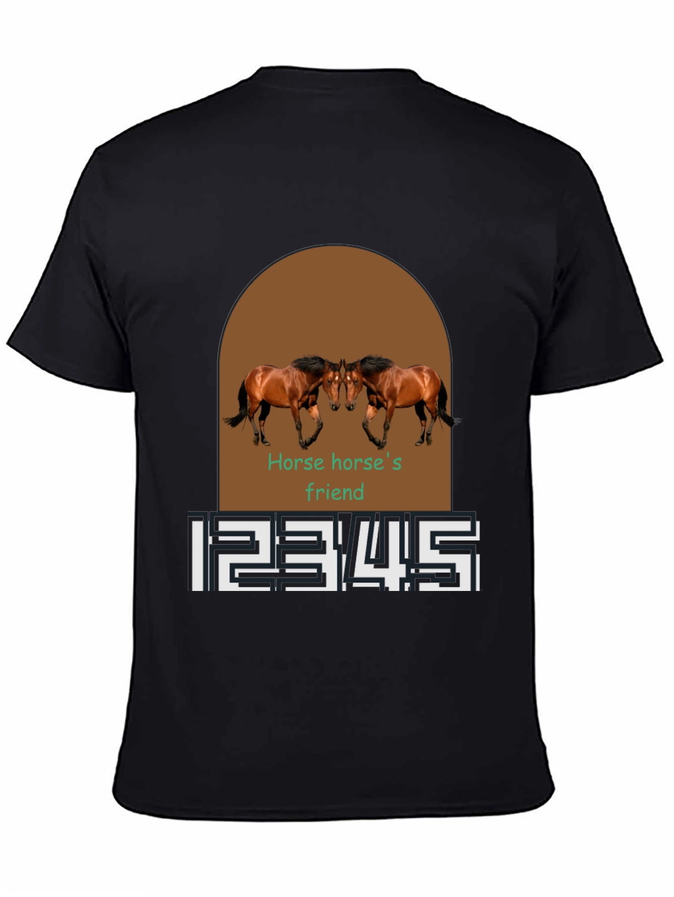 Horse Friend Graphic Tee - Black