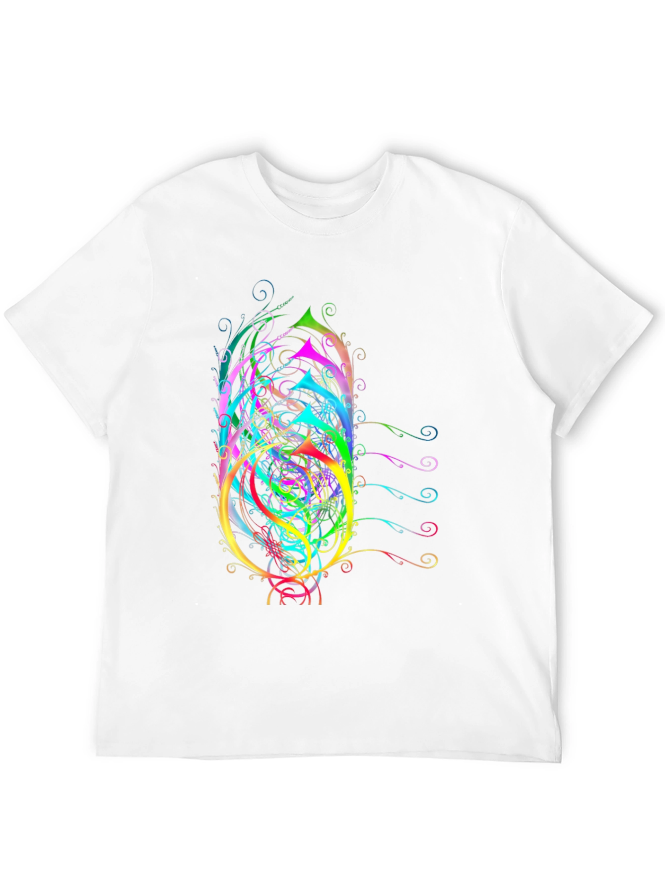 Abstract Art Mens Black T-Shirt