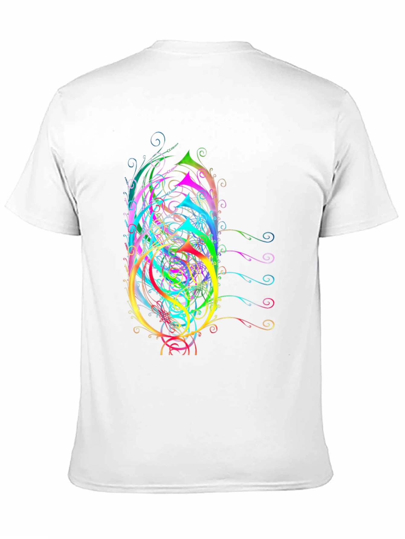 Abstract Art Mens Black T-Shirt