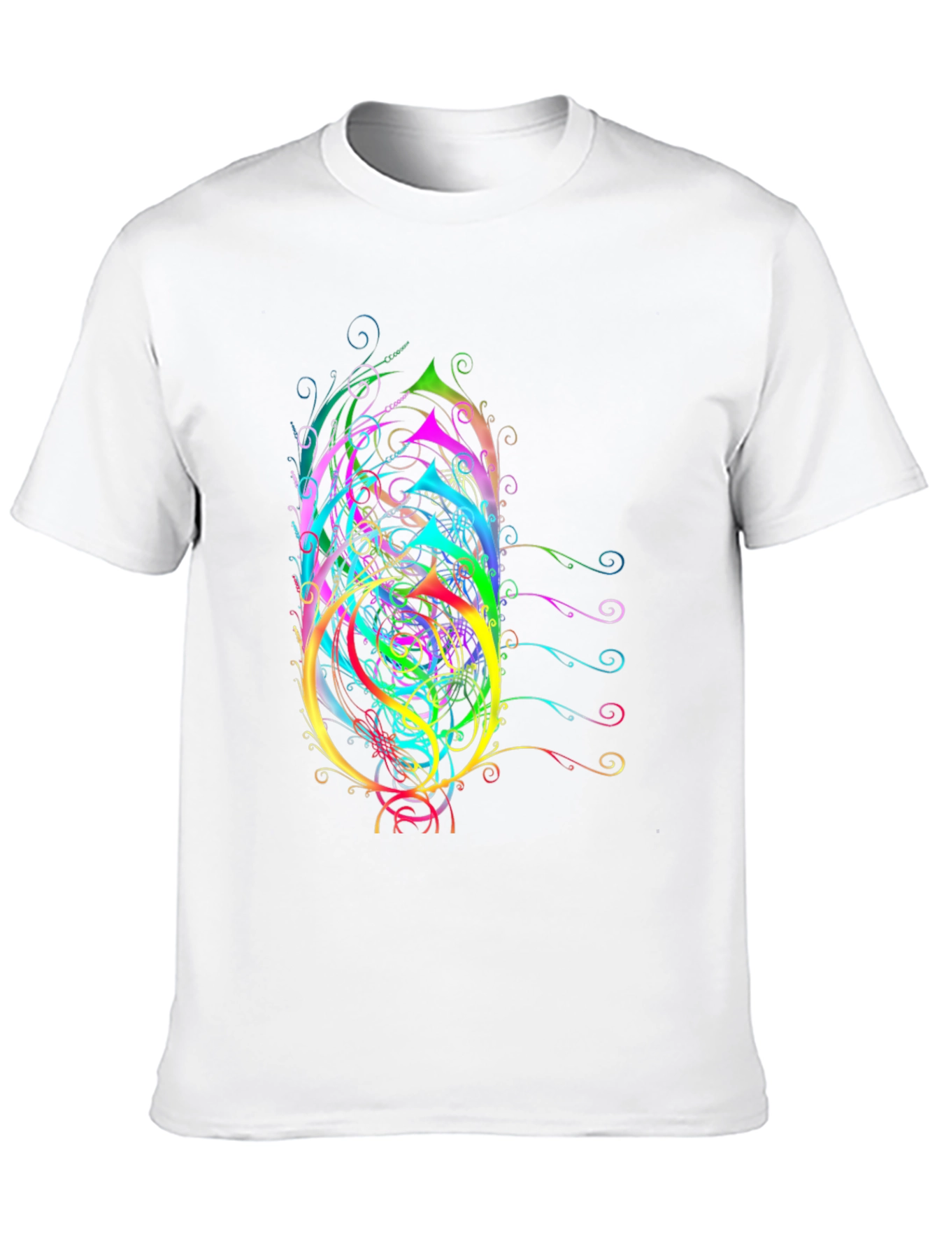 Abstract Art Mens Black T-Shirt
