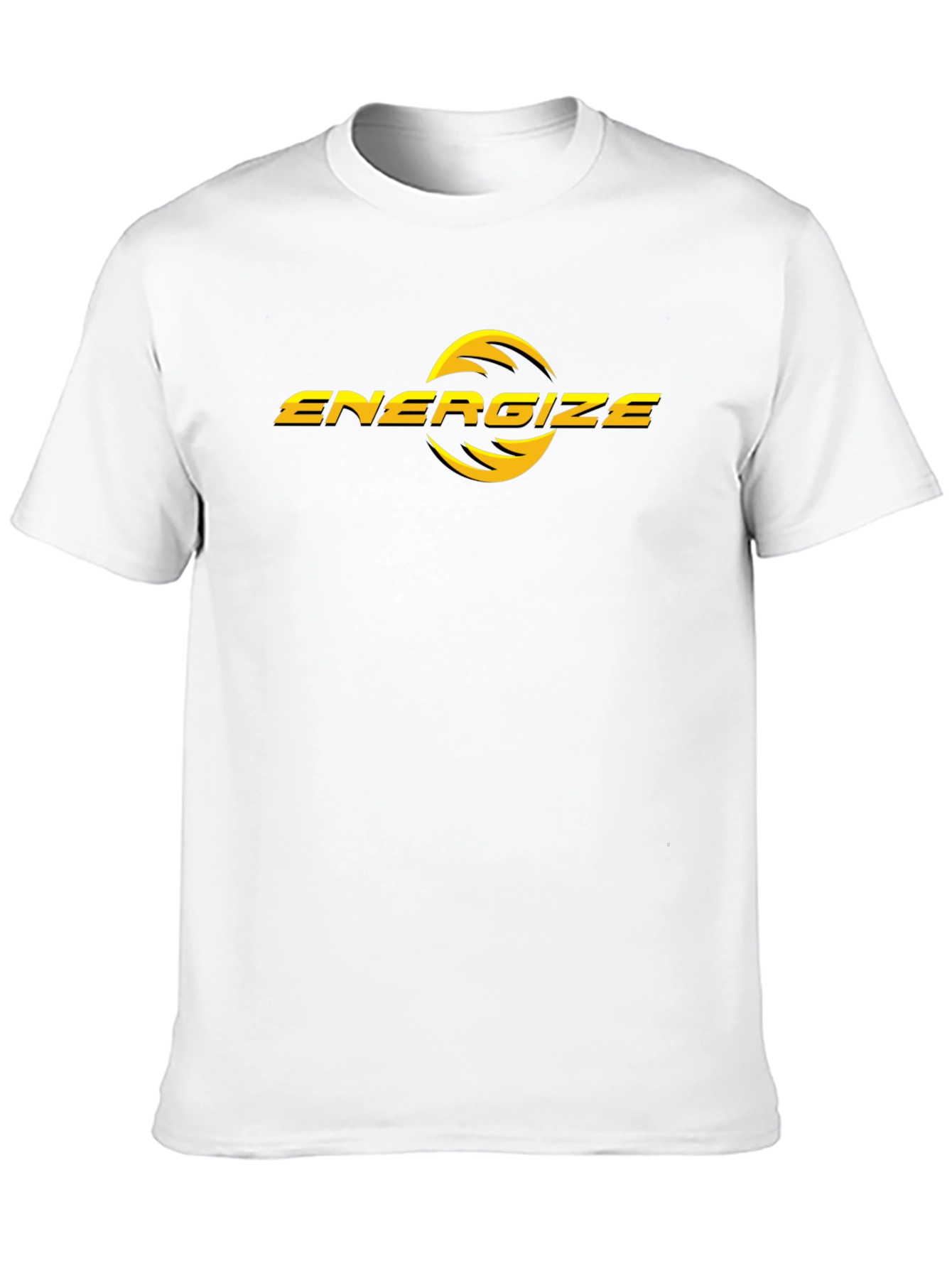 Energize Black T-Shirt - Modern Graphic Tee