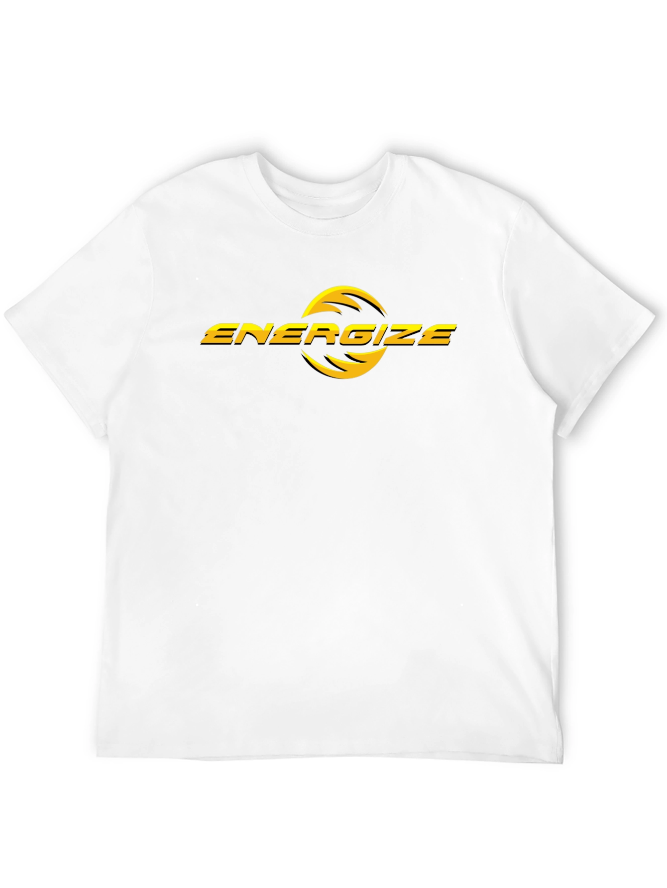 Energize Black T-Shirt - Modern Graphic Tee