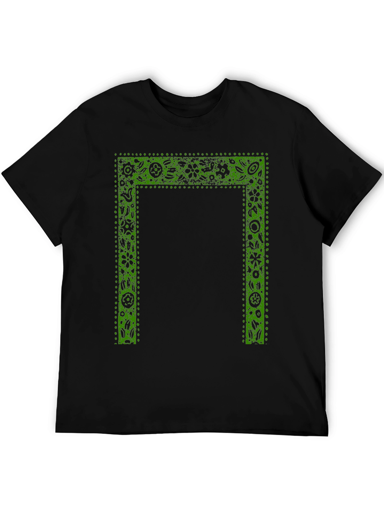 Botanical Frame Black T-Shirt