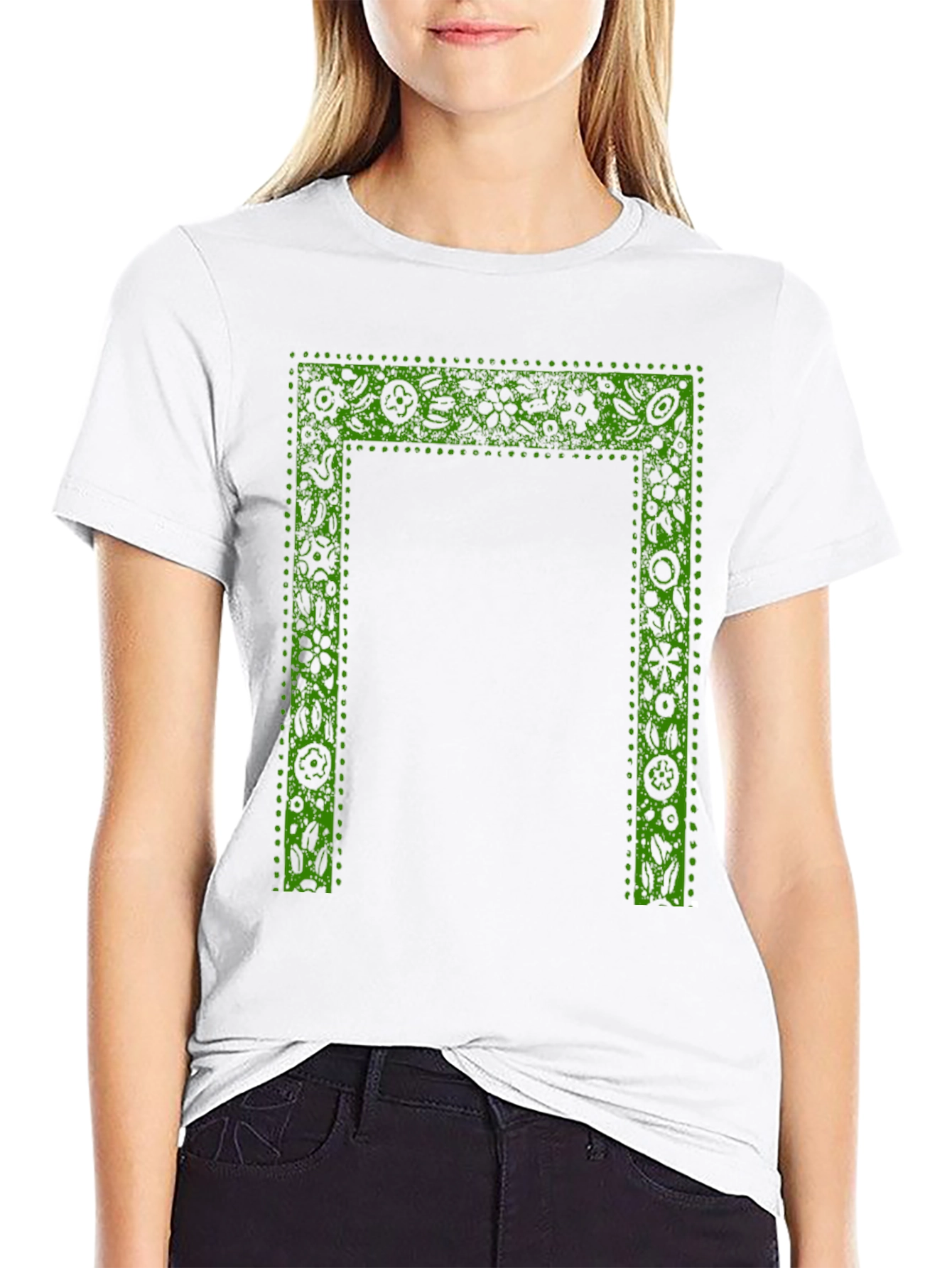 Botanical Frame Black T-Shirt