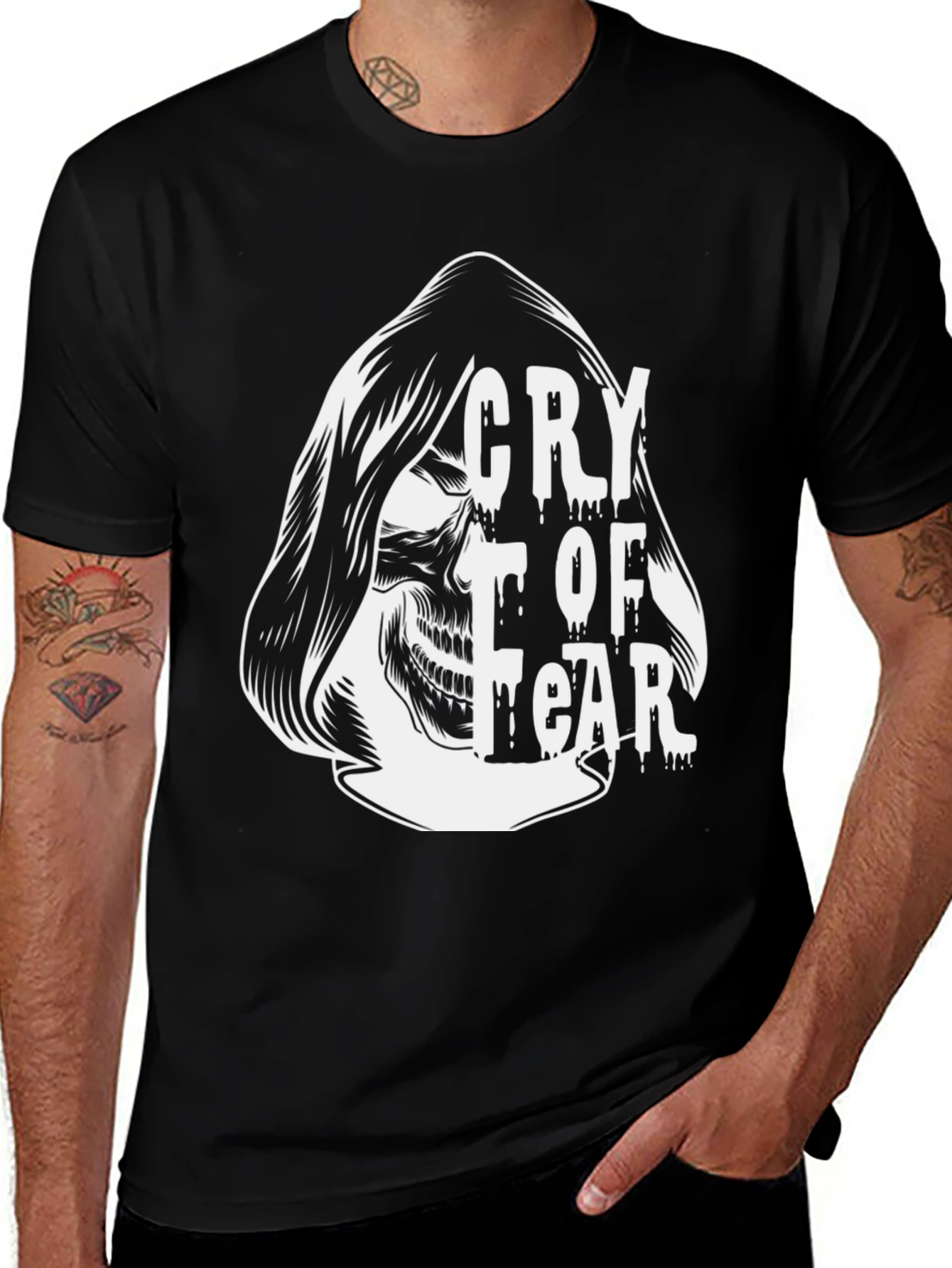 Cry of Fear Graphic Tee - Black Cotton T-Shirt