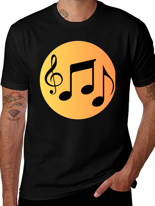 Musical Notes Graphic Tee - Stylish & Comfy!