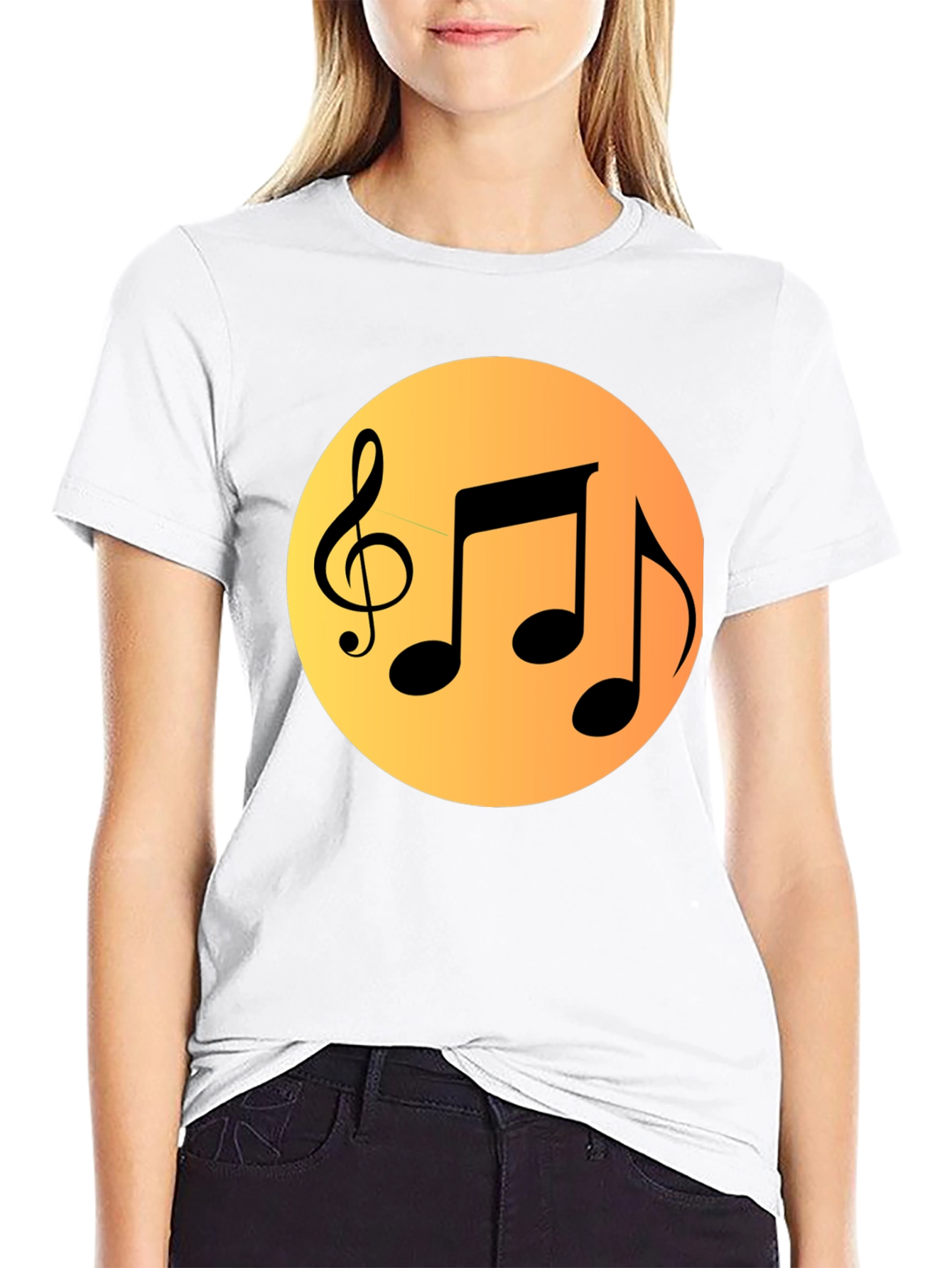 Musical Notes Graphic Tee - Stylish & Comfy!