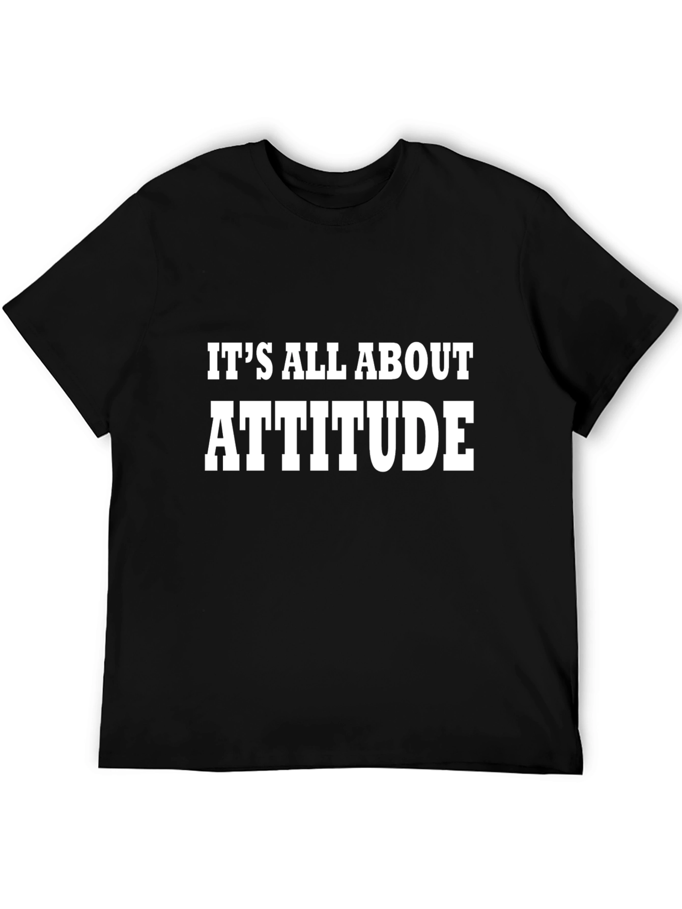 Attitude T-Shirt Mens Black Tee
