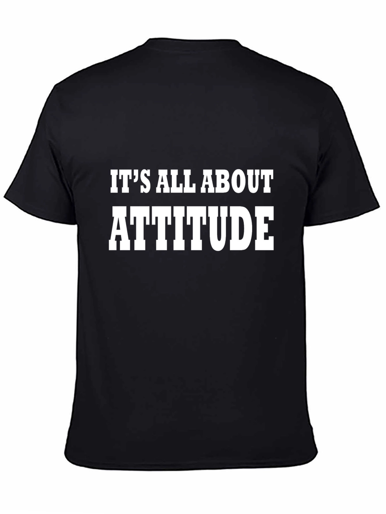 Attitude T-Shirt Mens Black Tee