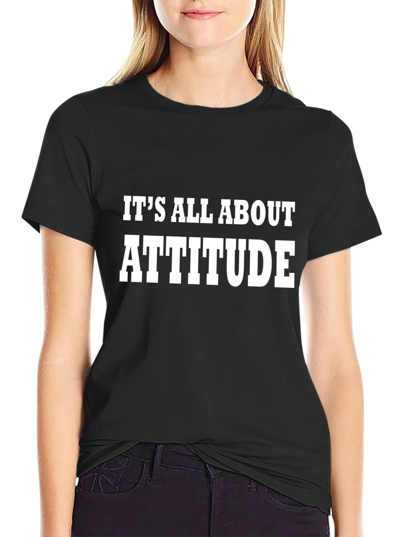 Attitude T-Shirt Mens Black Tee