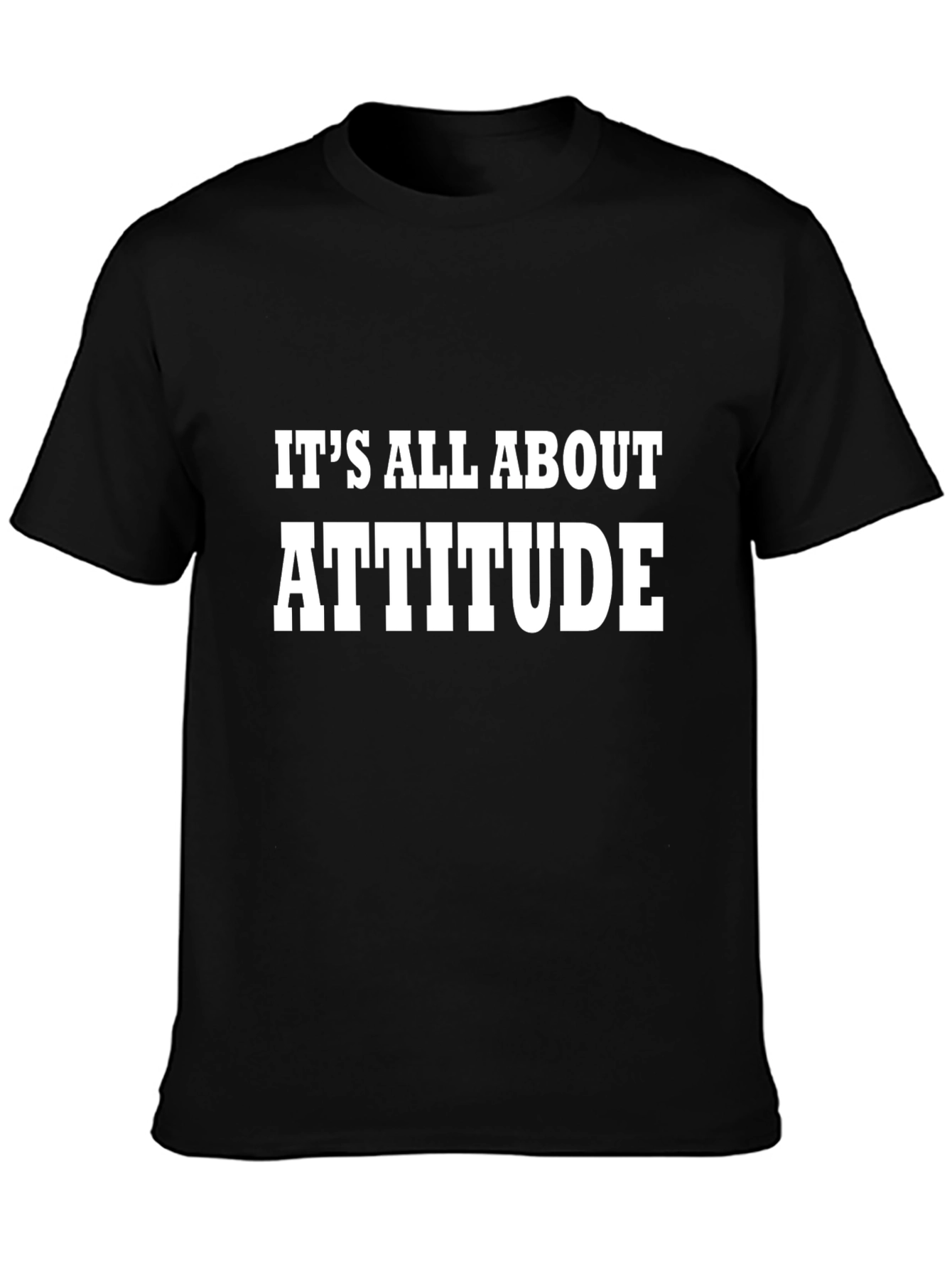 Attitude T-Shirt Mens Black Tee