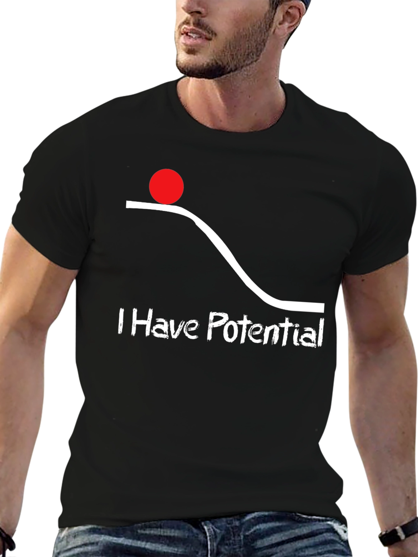 Potential Energy Graphic Tee - Funny Physics Shirt