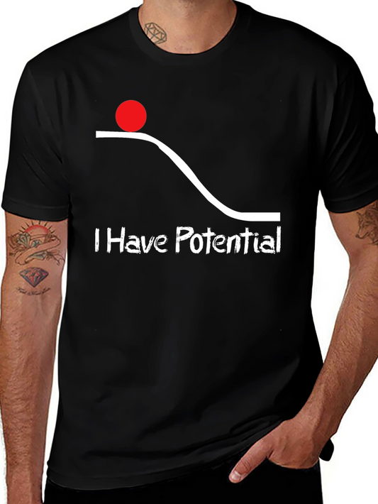 Potential Energy Graphic Tee - Funny Physics Shirt