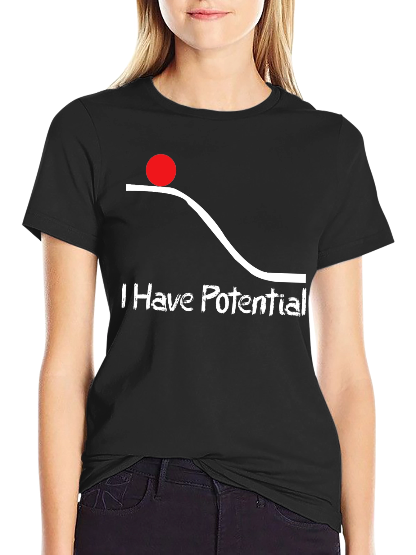 Potential Energy Graphic Tee - Funny Physics Shirt