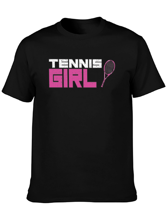 Tennis Girl Graphic Tee - Perfect for Tennis Lovers
