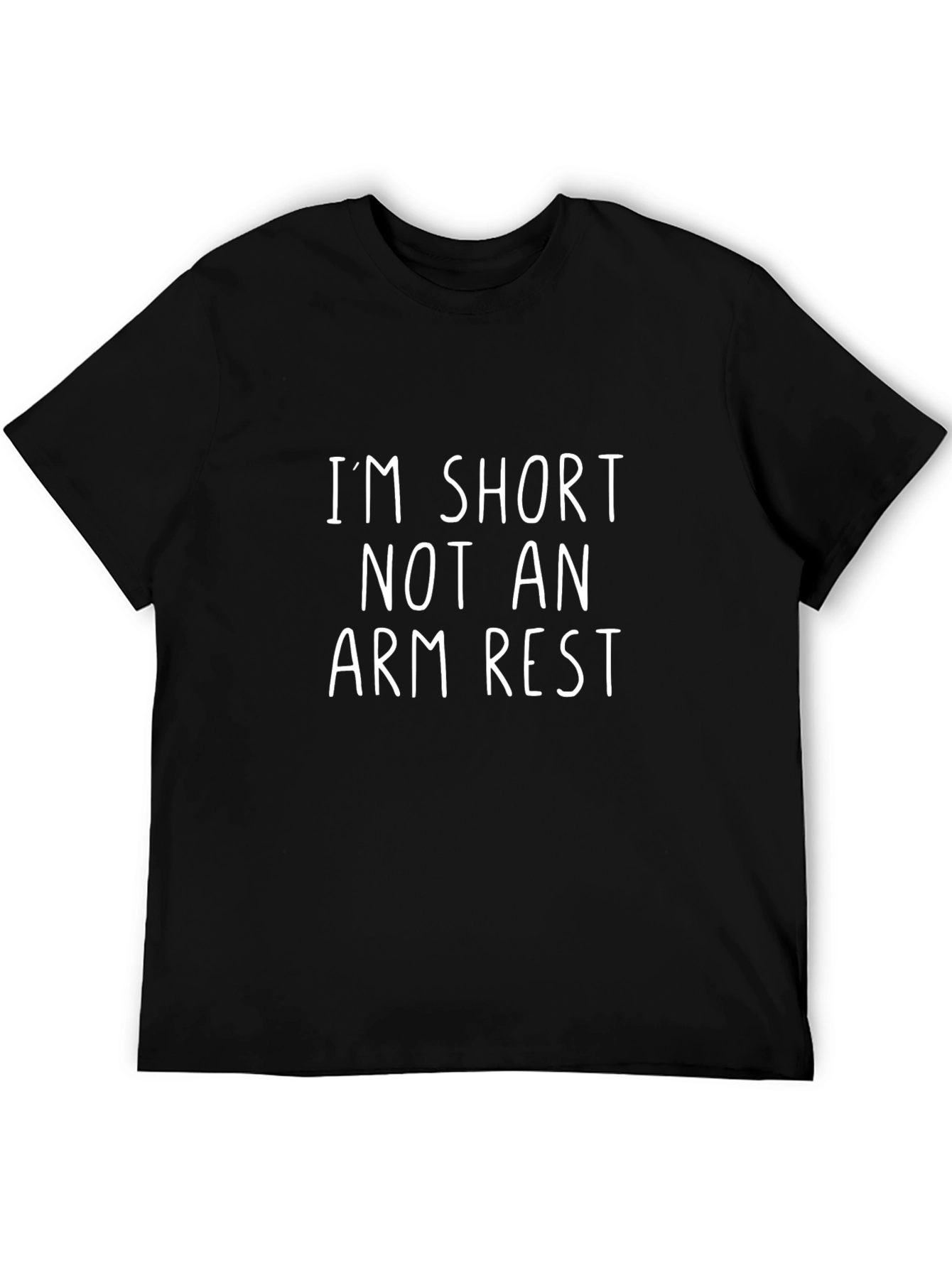 Im Short Not an Arm Rest Black Tee