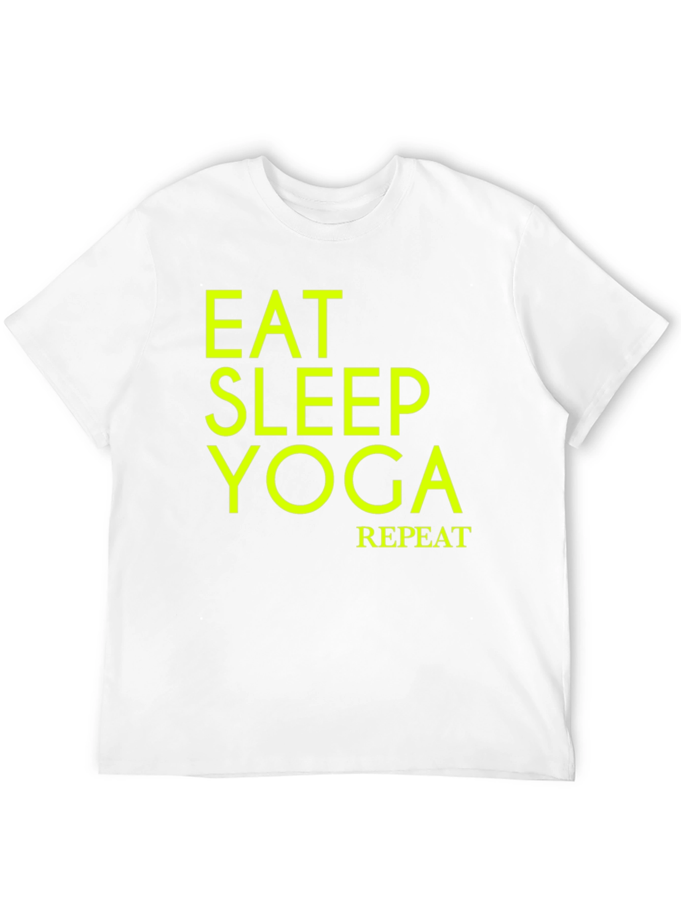 Eat Sleep Yoga Repeat Black T-Shirt