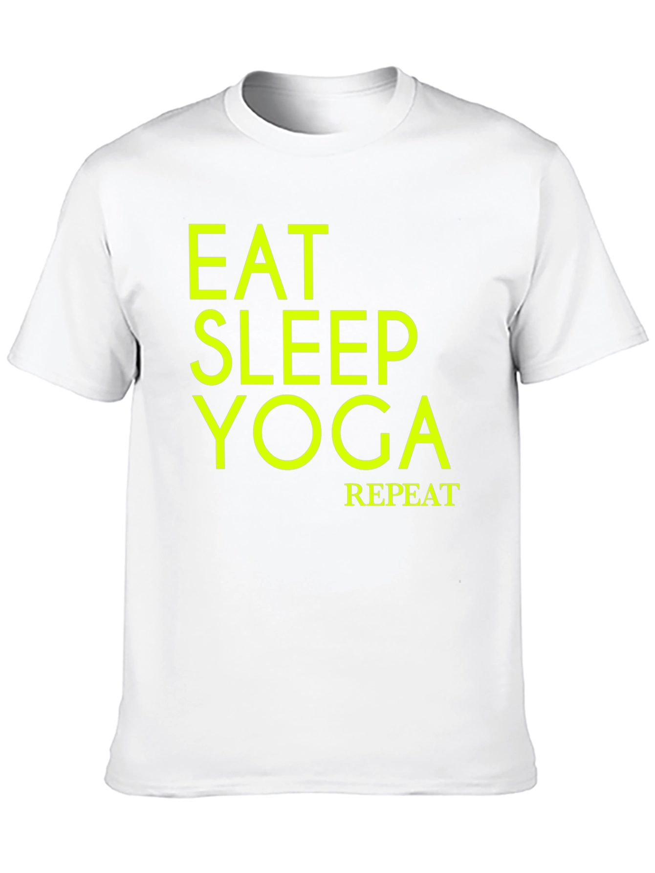 Eat Sleep Yoga Repeat Black T-Shirt