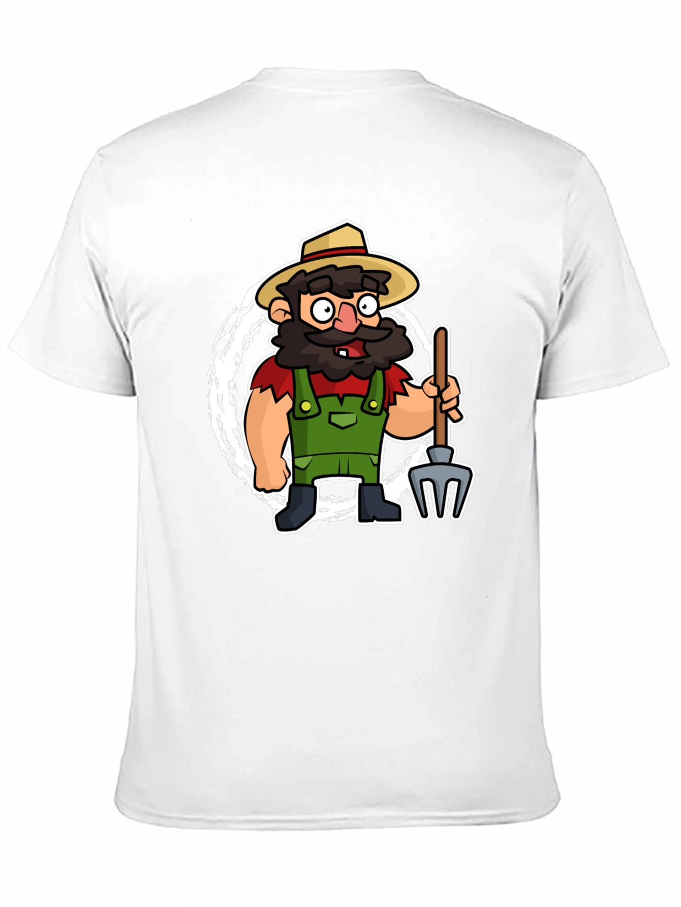 Cartoon Farmer Graphic Tee - Quirky & Fun