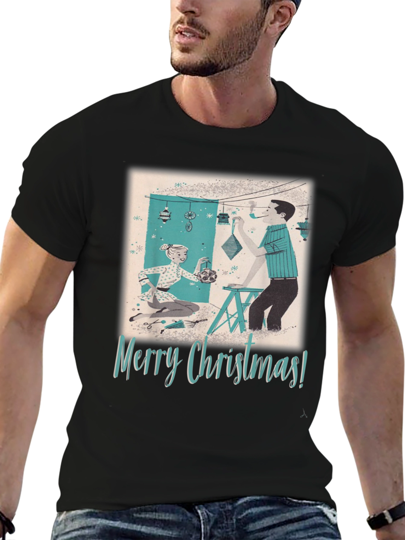 Retro Merry Christmas T-Shirt