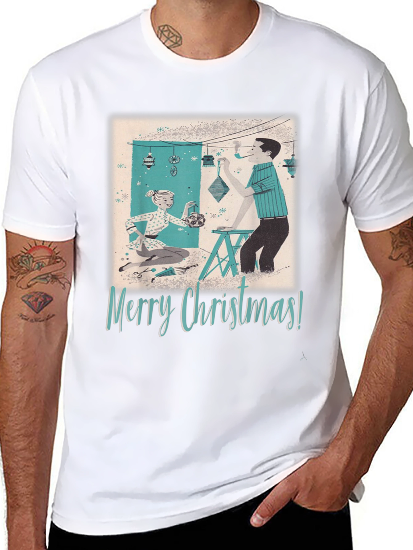Retro Merry Christmas T-Shirt