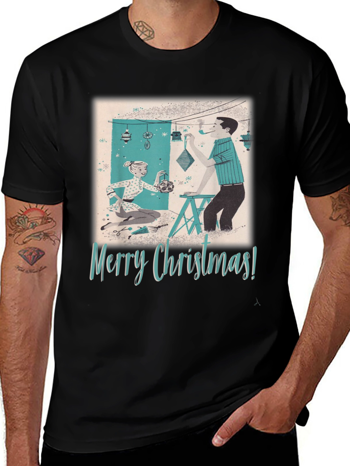 Retro Merry Christmas T-Shirt